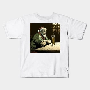 Santa Alcoholism Kids T-Shirt